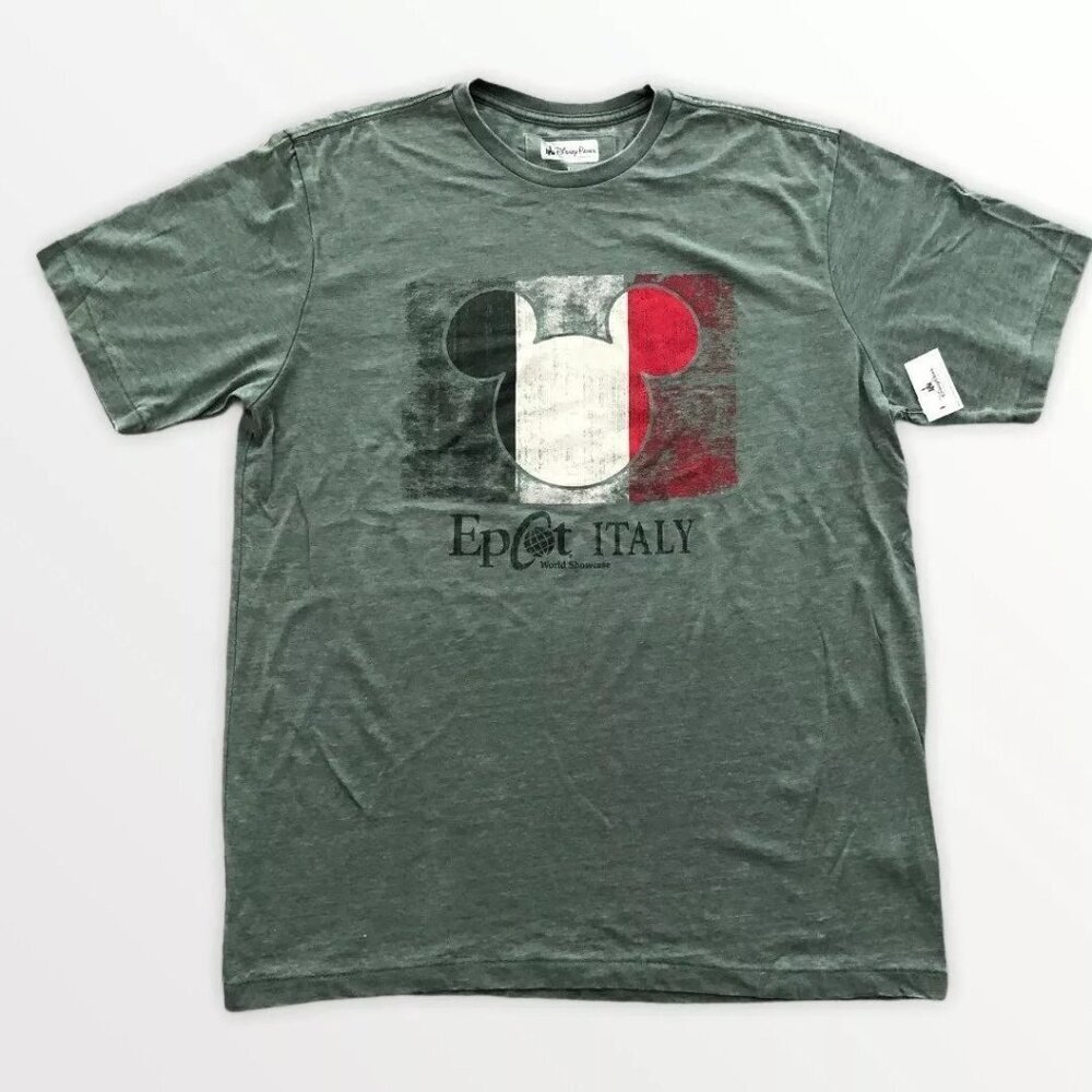 Disney Parks - EPCOT Italy Pavilion - Mickey Icon Flag Shirt for Adults